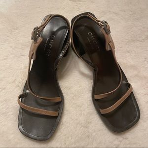Vintage gucci block heels
